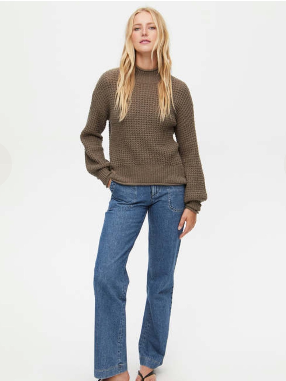 Michael Stars Delphina Turtleneck Sweater Size Medium - Picture 13 of 13